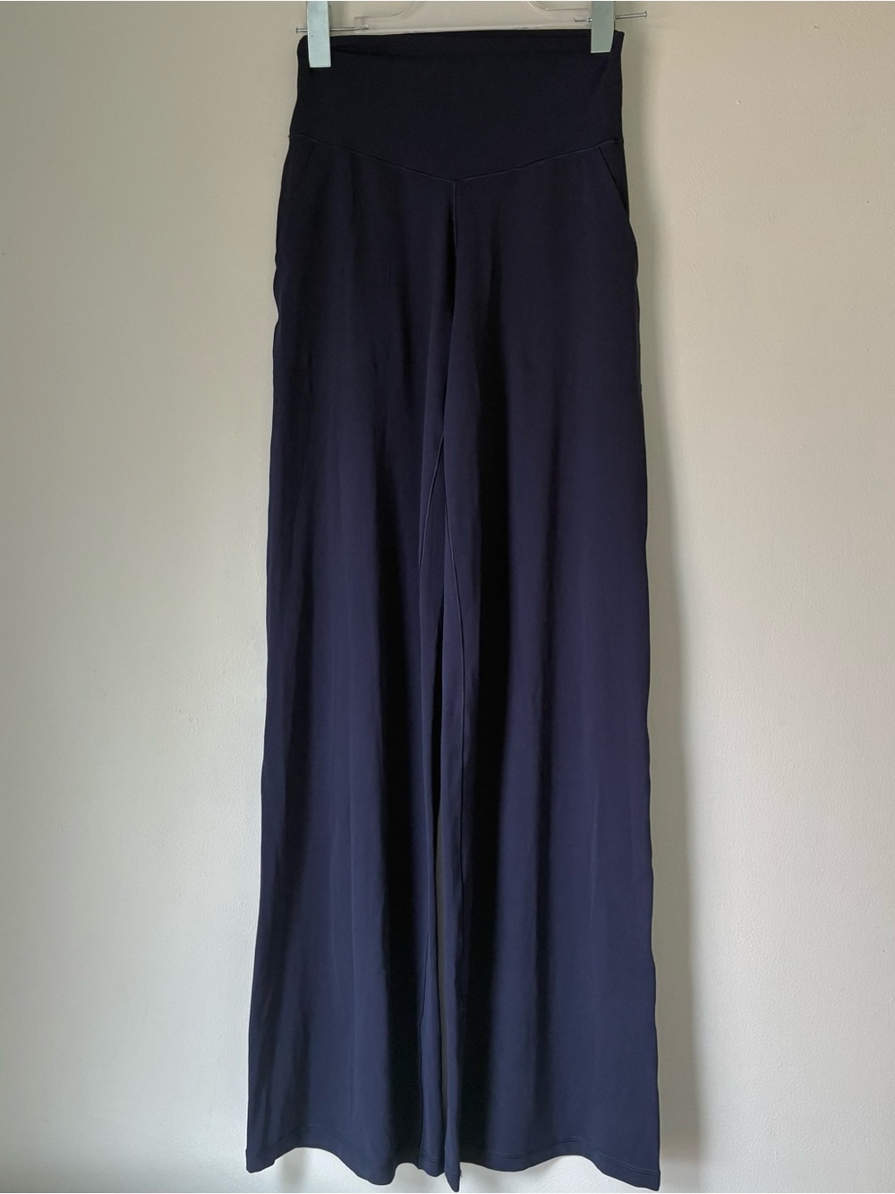 Aerie Real Me XTRA High Waisted Trouser Royal Navy Size S - Picture 2 of 5